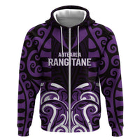 Custom Aotearoa Rangitane Hoodie Maori Pattern New Zealand - Polynesian Pride