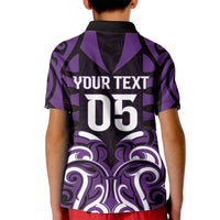 Custom Aotearoa Rangitane Kid Polo Shirt Maori Pattern New Zealand - Polynesian Pride