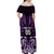 Custom Aotearoa Rangitane Off Shoulder Maxi Dress Maori Pattern New Zealand - Polynesian Pride