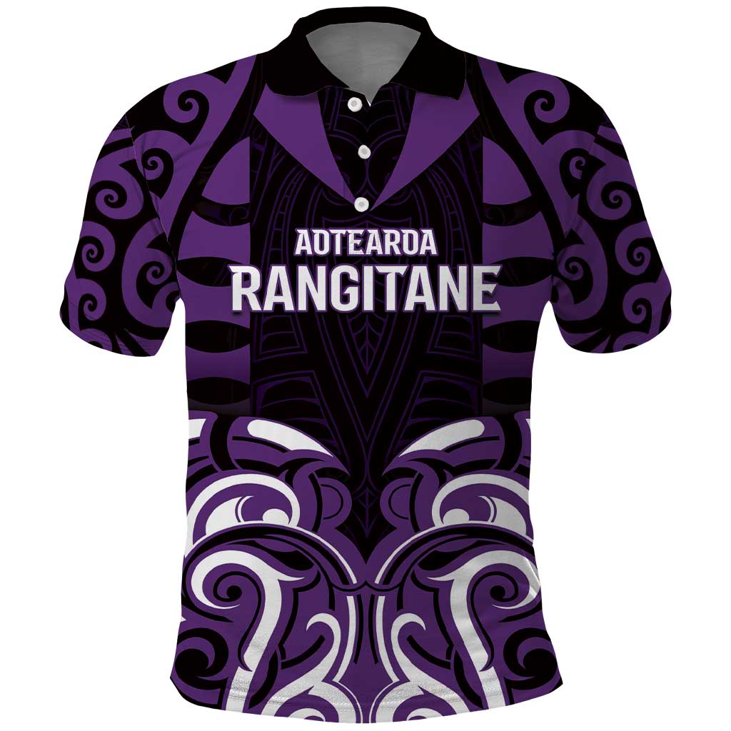 Custom Aotearoa Rangitane Polo Shirt Maori Pattern New Zealand - Polynesian Pride