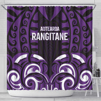 Aotearoa Rangitane Shower Curtain Maori Pattern New Zealand - Polynesian Pride