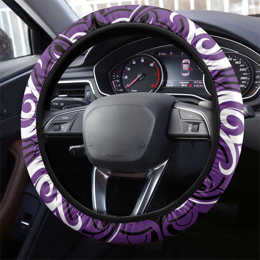 Aotearoa Rangitane Steering Wheel Cover Maori Pattern New Zealand - Polynesian Pride
