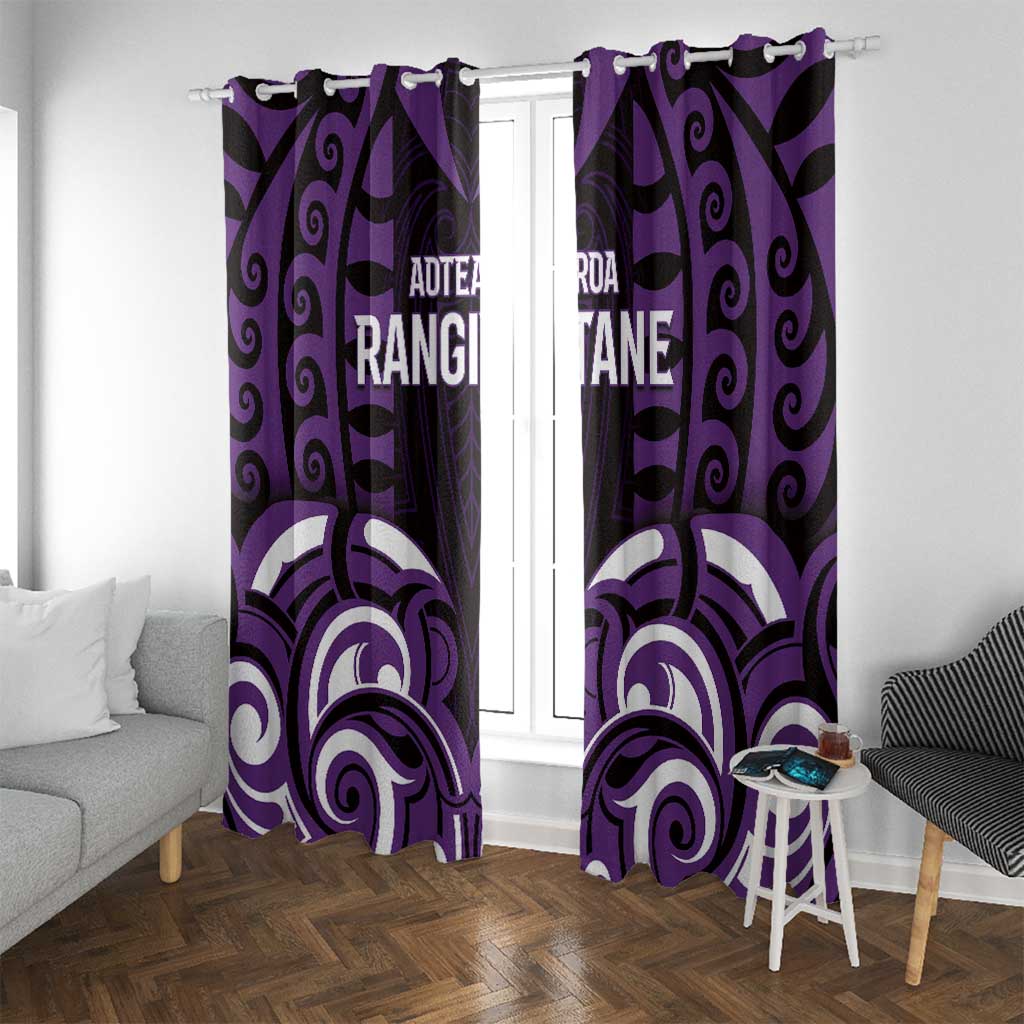 Aotearoa Rangitane Window Curtain Maori Pattern New Zealand - Polynesian Pride