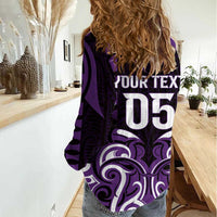 Custom Aotearoa Rangitane Women Casual Shirt Maori Pattern New Zealand - Polynesian Pride