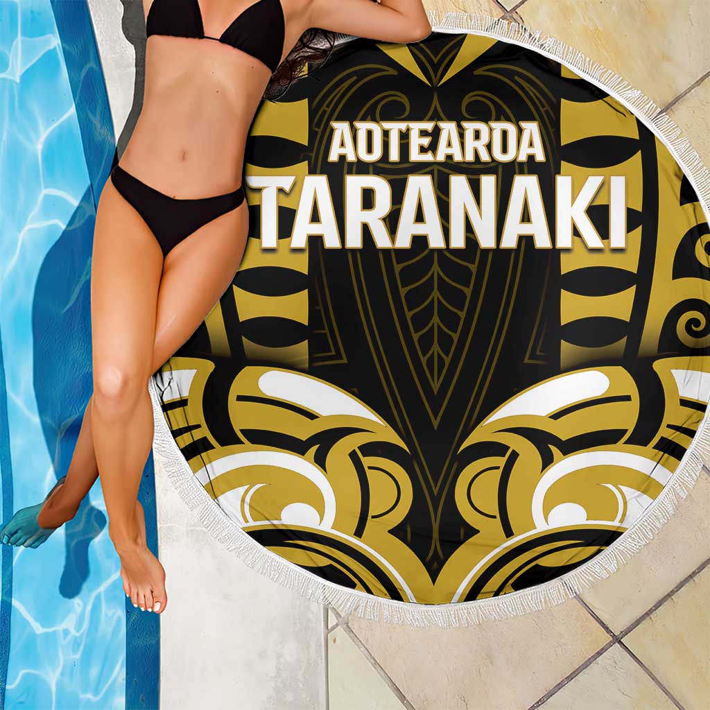 Aotearoa Taranaki Beach Blanket Maori Pattern New Zealand - Polynesian Pride