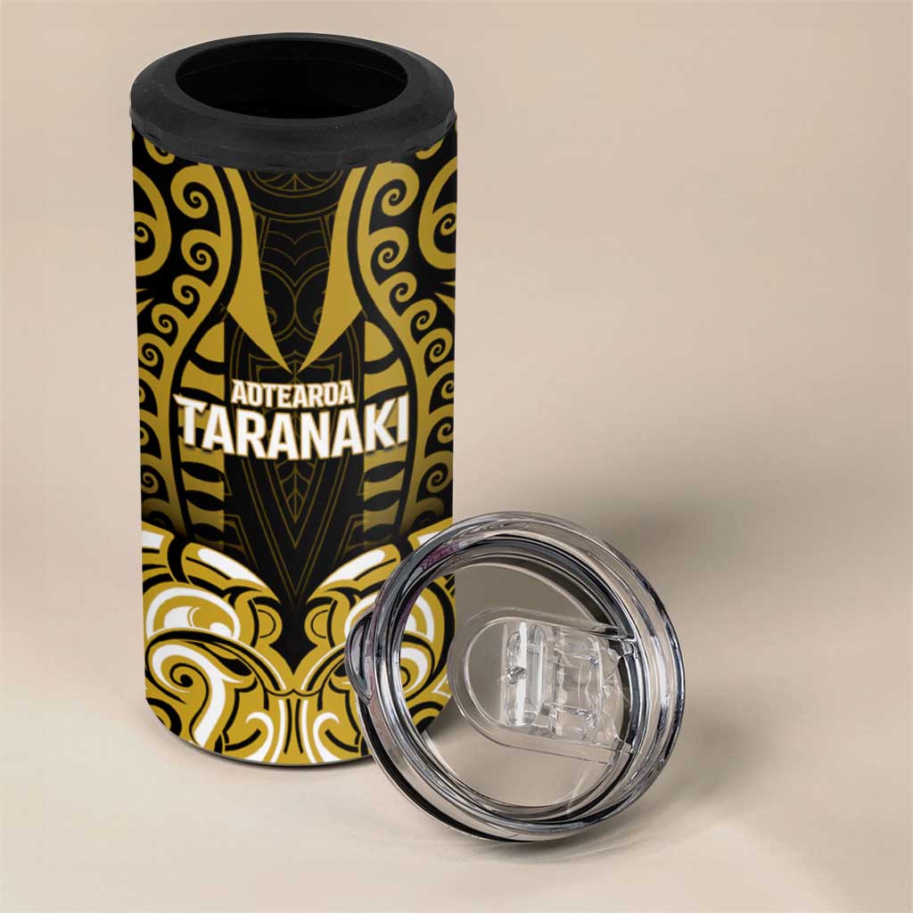 Custom Aotearoa Taranaki 4 in 1 Can Cooler Tumbler Maori Pattern New Zealand - Polynesian Pride