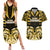 Custom Aotearoa Taranaki Couples Matching Summer Maxi Dress and Hawaiian Shirt Maori Pattern New Zealand - Polynesian Pride