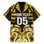Custom Aotearoa Taranaki Family Matching Off The Shoulder Long Sleeve Dress and Hawaiian Shirt Maori Pattern New Zealand - Polynesian Pride