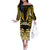 Custom Aotearoa Taranaki Family Matching Off The Shoulder Long Sleeve Dress and Hawaiian Shirt Maori Pattern New Zealand - Polynesian Pride