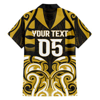 Custom Aotearoa Taranaki Hawaiian Shirt Maori Pattern New Zealand - Polynesian Pride
