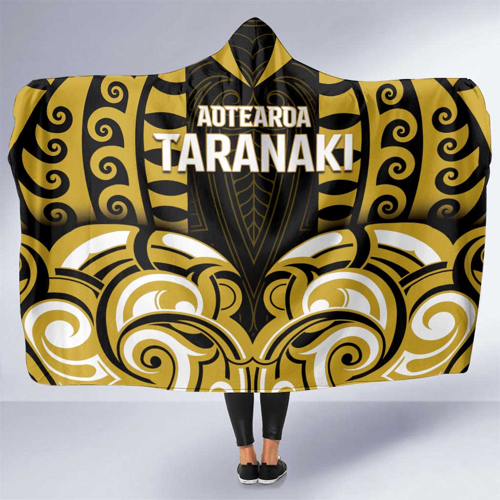 Aotearoa Taranaki Hooded Blanket Maori Pattern New Zealand - Polynesian Pride