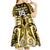 Custom Aotearoa Taranaki Kid Short Sleeve Dress Maori Pattern New Zealand - Polynesian Pride