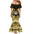 Custom Aotearoa Taranaki Mermaid Dress Maori Pattern New Zealand - Polynesian Pride