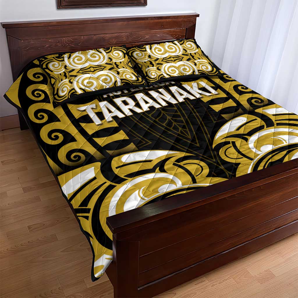 Aotearoa Taranaki Quilt Bed Set Maori Pattern New Zealand - Polynesian Pride