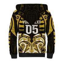 Custom Aotearoa Taranaki Sherpa Hoodie Maori Pattern New Zealand - Polynesian Pride