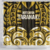 Aotearoa Taranaki Shower Curtain Maori Pattern New Zealand - Polynesian Pride