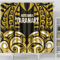 Aotearoa Taranaki Shower Curtain Maori Pattern New Zealand - Polynesian Pride