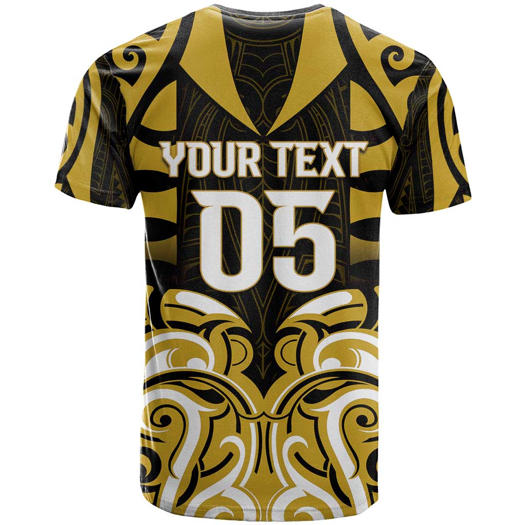 Custom Aotearoa Taranaki T Shirt Maori Pattern New Zealand - Polynesian Pride