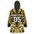 Custom Aotearoa Taranaki Wearable Blanket Hoodie Maori Pattern New Zealand - Polynesian Pride
