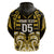 Custom Aotearoa Taranaki Zip Hoodie Maori Pattern New Zealand - Polynesian Pride