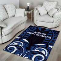 Aotearoa Ngati Tuwharetoa Area Rug Maori Pattern New Zealand - Polynesian Pride
