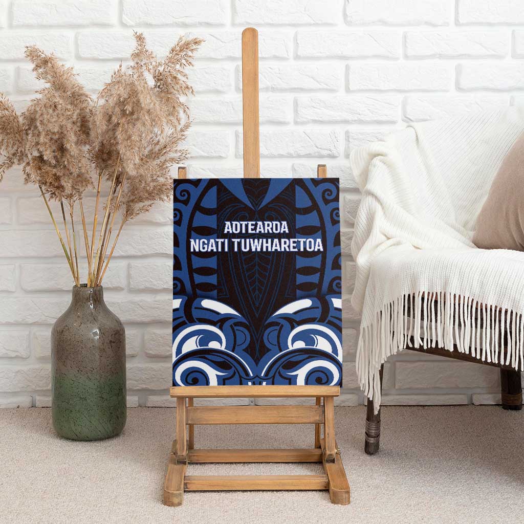 Aotearoa Ngati Tuwharetoa Canvas Wall Art Maori Pattern New Zealand - Polynesian Pride