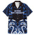 Custom Aotearoa Ngati Tuwharetoa Family Matching Off The Shoulder Long Sleeve Dress and Hawaiian Shirt Maori Pattern New Zealand - Polynesian Pride