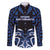 Custom Aotearoa Ngati Tuwharetoa Family Matching Off The Shoulder Long Sleeve Dress and Hawaiian Shirt Maori Pattern New Zealand - Polynesian Pride