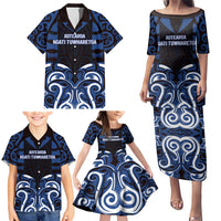 Custom Aotearoa Ngati Tuwharetoa Family Matching Puletasi and Hawaiian Shirt Maori Pattern New Zealand DT05 - Polynesian Pride