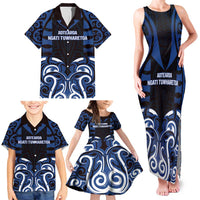 Custom Aotearoa Ngati Tuwharetoa Family Matching Tank Maxi Dress and Hawaiian Shirt Maori Pattern New Zealand - Polynesian Pride