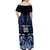 Custom Aotearoa Ngati Tuwharetoa Off Shoulder Maxi Dress Maori Pattern New Zealand - Polynesian Pride