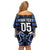 Custom Aotearoa Ngati Tuwharetoa Off Shoulder Short Dress Maori Pattern New Zealand - Polynesian Pride