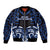 Custom Aotearoa Ngati Tuwharetoa Sleeve Zip Bomber Jacket Maori Pattern New Zealand - Polynesian Pride