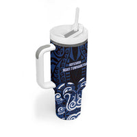 Custom Aotearoa Ngati Tuwharetoa Tumbler With Handle Maori Pattern New Zealand - Polynesian Pride