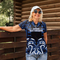 Custom Aotearoa Ngati Tuwharetoa Women Polo Shirt Maori Pattern New Zealand - Polynesian Pride