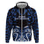 Custom Aotearoa Ngati Tuwharetoa Zip Hoodie Maori Pattern New Zealand - Polynesian Pride
