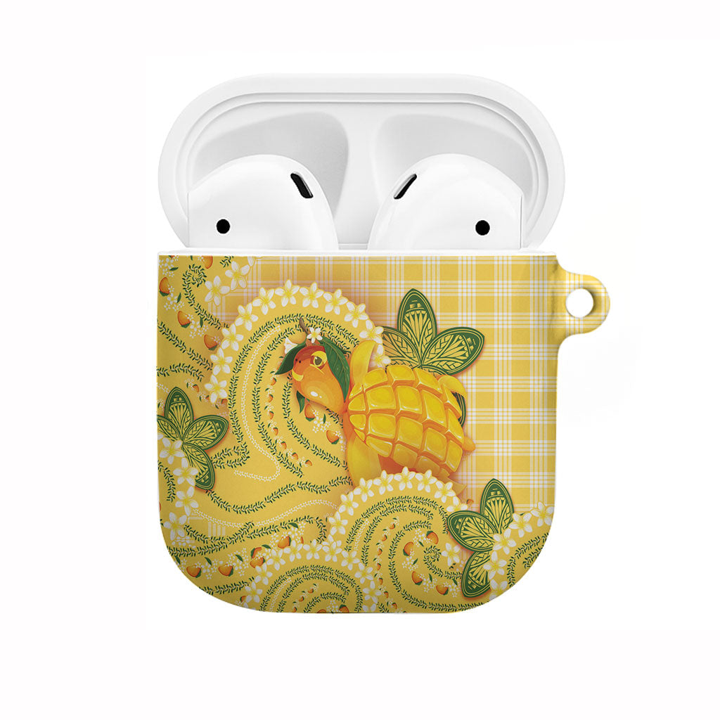 Hawaii Palaka AirPods Case Cute Ripe Mango Turtle On The Waves