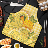 Hawaii Palaka Apron Cute Ripe Mango Turtle On The Waves