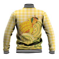 Hawaii Palaka Baseball Jacket Cute Ripe Mango Turtle On The Waves