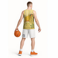 Hawaii Palaka Basketball Jersey Cute Ripe Mango Turtle On The Waves