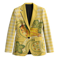 Hawaii Palaka Blazer Cute Ripe Mango Turtle On The Waves
