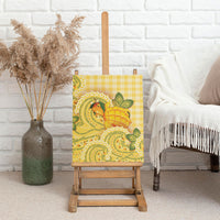 Hawaii Palaka Canvas Wall Art Cute Ripe Mango Turtle On The Waves