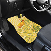 Hawaii Palaka Car Mats Cute Ripe Mango Turtle On The Waves