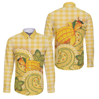 Hawaii Palaka Family Matching Off Shoulder Short Dress and Hawaiian Shirt Cute Ripe Mango Turtle On The Waves