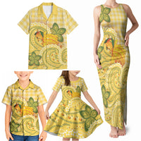 Hawaii Palaka Family Matching Tank Maxi Dress and Hawaiian Shirt Cute Ripe Mango Turtle On The Waves