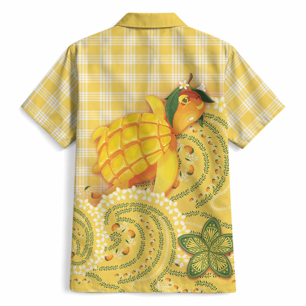 Hawaii Palaka Hawaiian Shirt Cute Ripe Mango Turtle On The Waves