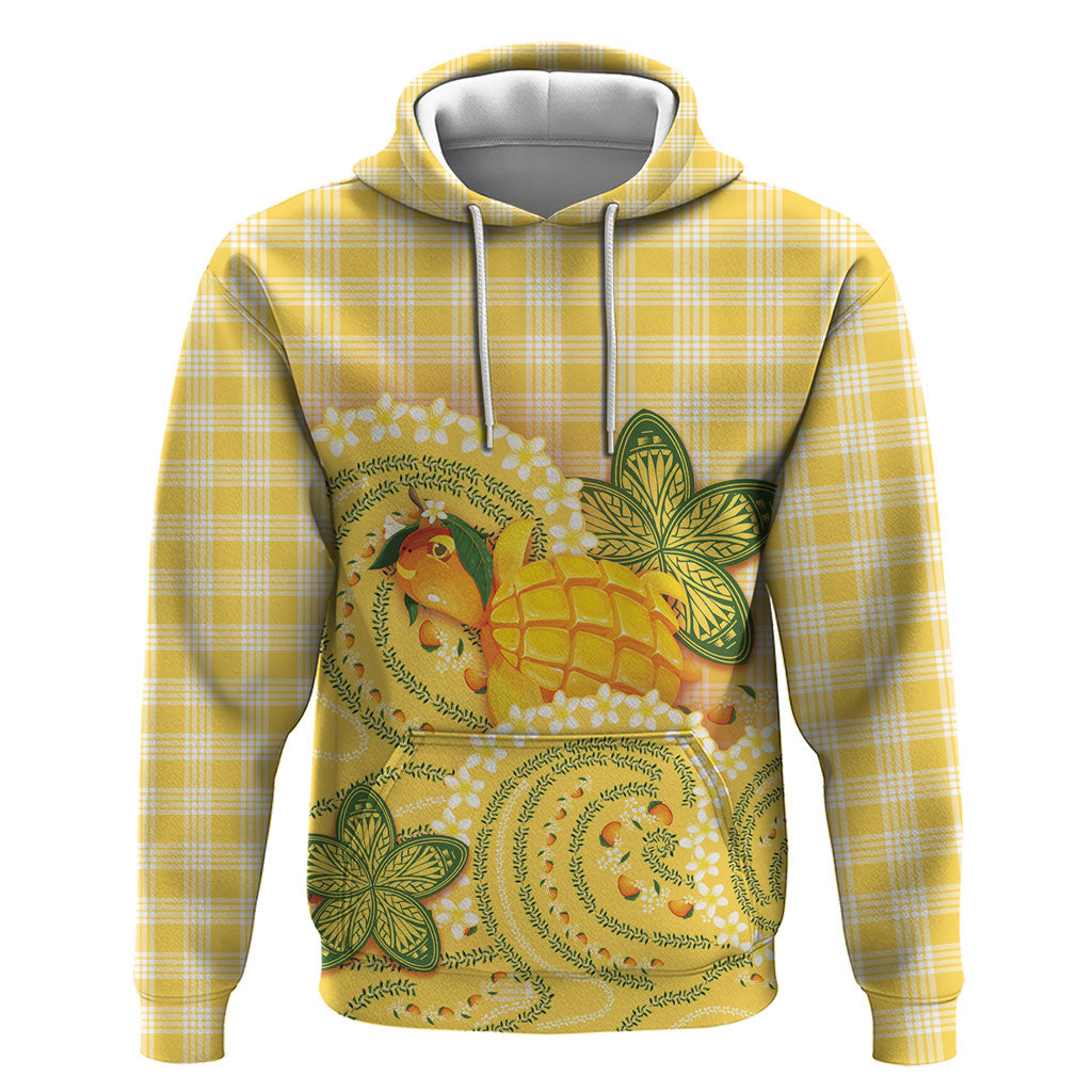 Hawaii Palaka Hoodie Cute Ripe Mango Turtle On The Waves