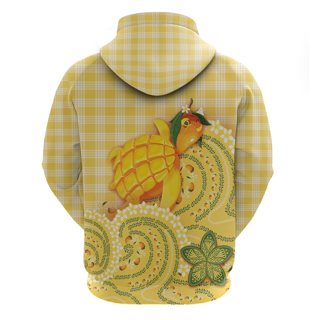 Hawaii Palaka Hoodie Cute Ripe Mango Turtle On The Waves