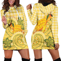 Hawaii Palaka Hoodie Dress Cute Ripe Mango Turtle On The Waves