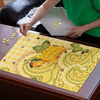 Hawaii Palaka Puzzle Cute Ripe Mango Turtle On The Waves